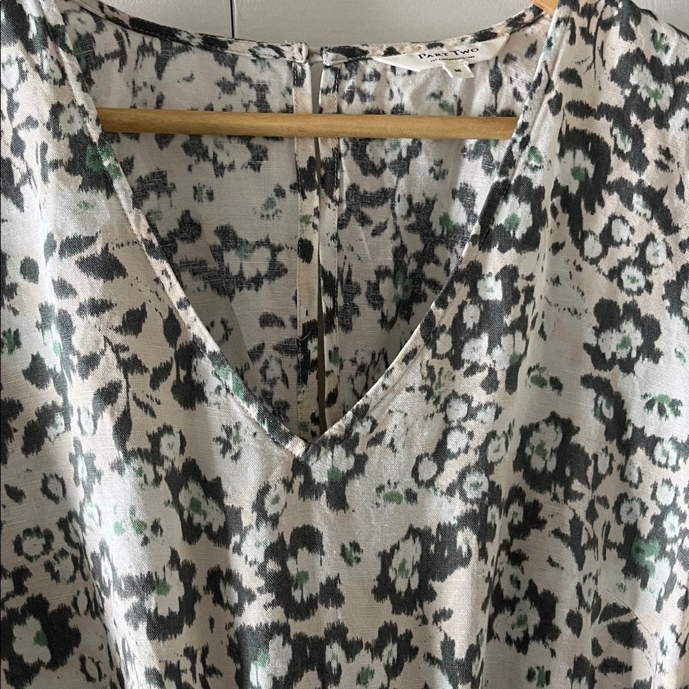 Part Two Linen Patterned Jumpsuit S - Picture 2 of 6